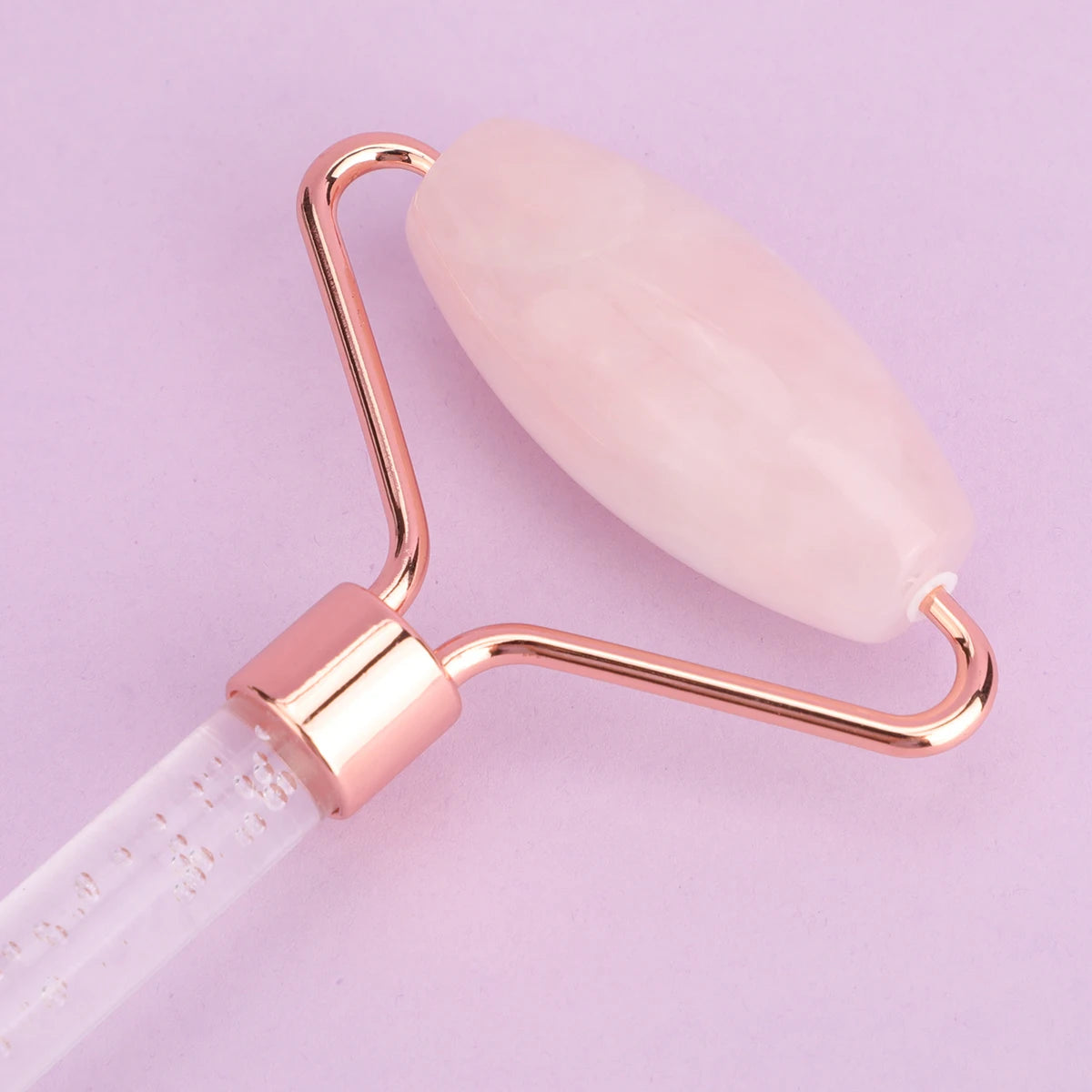 Rose Quartz Face & Gua Sha Roller – Facial, Neck & Body Massage Tool