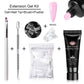 MEET ACROSS 5PCS Nail Extension Gel Set – DIY Nail Art Essentials