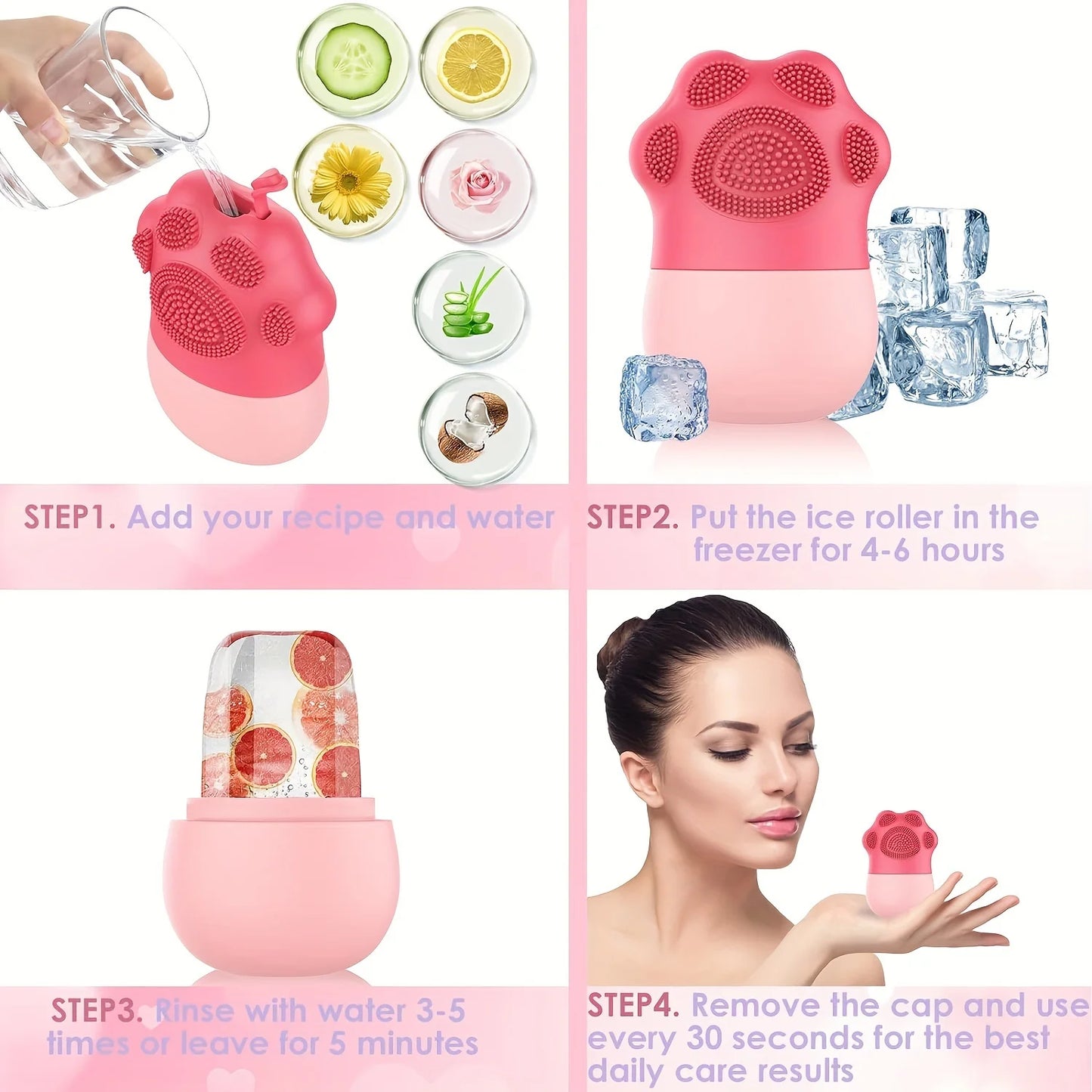 Ice Roller for Face – Beauty & Skincare Tool Set
