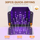 268W Cordless UV Nail Lamp – Rechargeable Gel Nail Light with Rhinestone Design